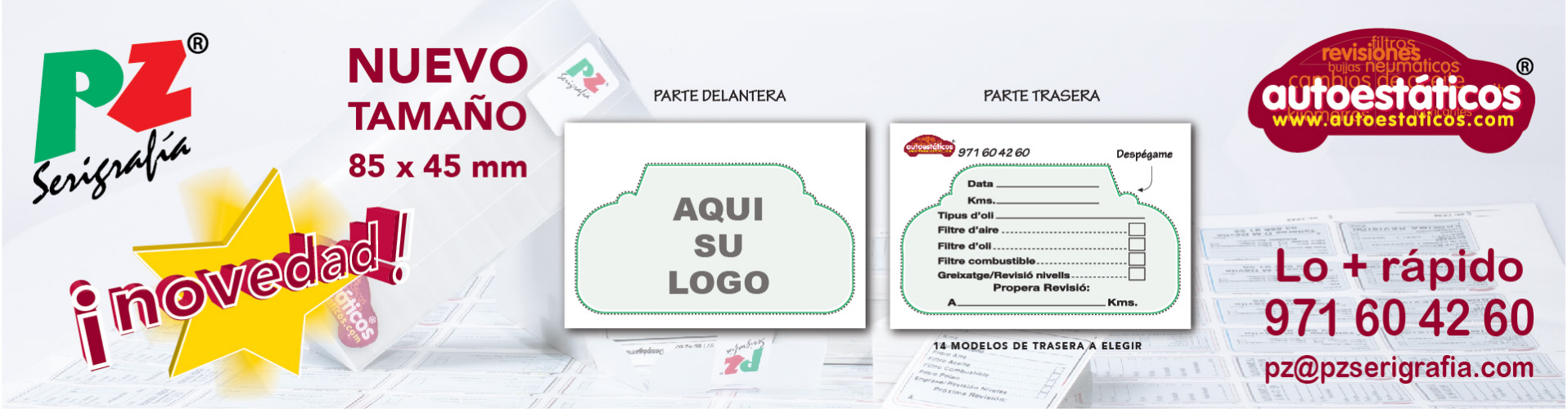 Autoestáticos hasta 8x4.5 cm irregulares personalizados