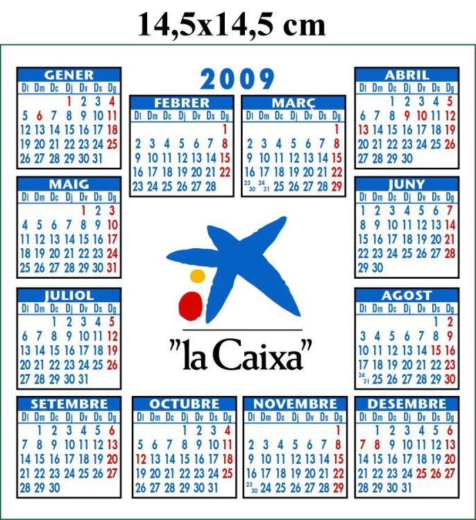 Calendarios imán