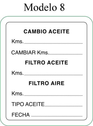 Traseras prediseñadas formatos standar: Trasera  8